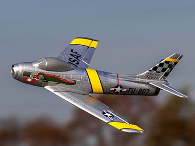 UMX F-86 Sabre 30mm EDF Jet BNF Basic with AS3X RC Airplane